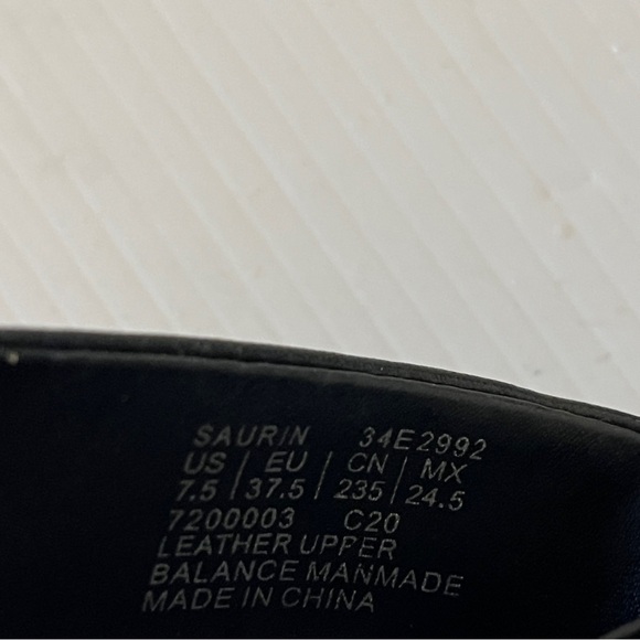 Calvin Klein Saurin Black Asymmetrical Open Toe CK Logo Plate Sandal 7.5 - Picture 4 of 12